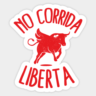 No corrida liberta for Bull Sticker